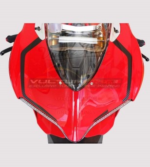 Kit Adesivi Strip Carene Carbonio 3D - Ducati Panigale 899/1199