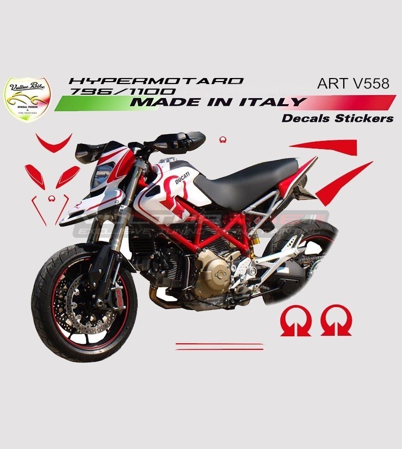 Kit adhésif graphique Pramac r/w - Ducati Hypermotard 796/1100