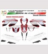 Kit de pegatinas básicas blancas - Ducati Hypermotard 796/1100 