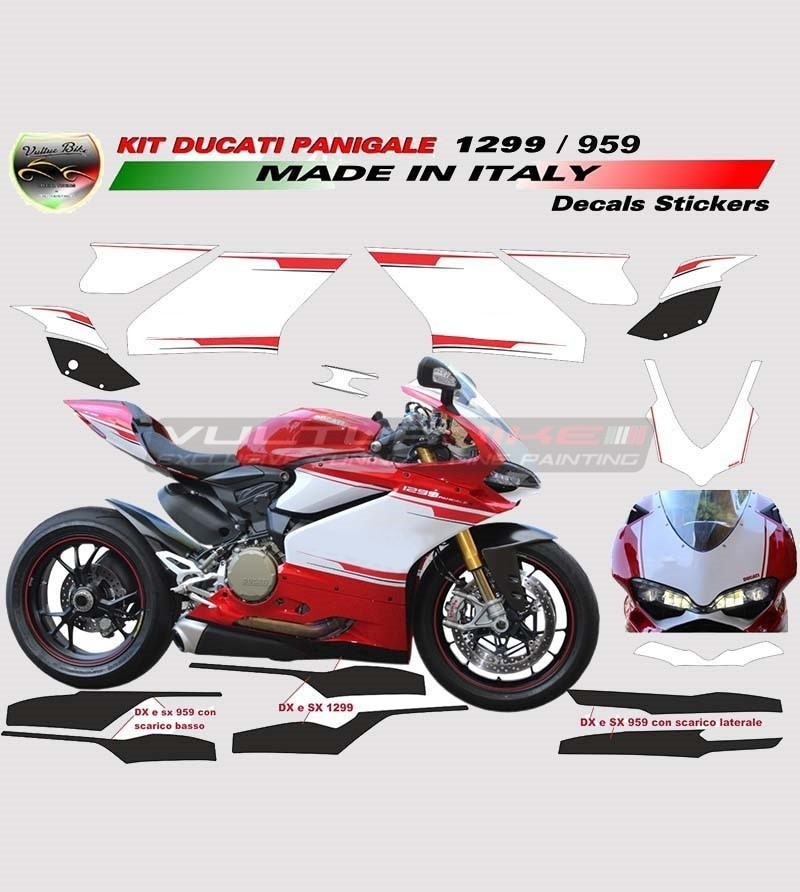 Stickers' kit exclusive design - Ducati Panigale 899/1199/959/1299s