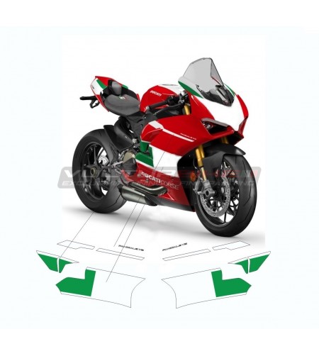 Autocollant Dragon + Logo + Ducati Racing Type 2 Réservoir-Côtés-Carénage  Inférieur-Queue-Casque
