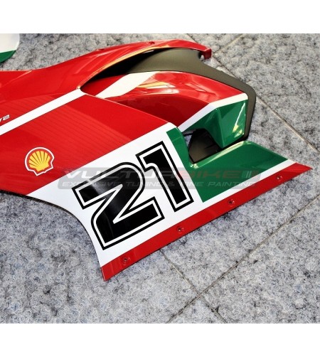 Troy Bayliss Replik Seitenverkleidung Aufkleber - Ducati Panigale V2 2020 / 2022 