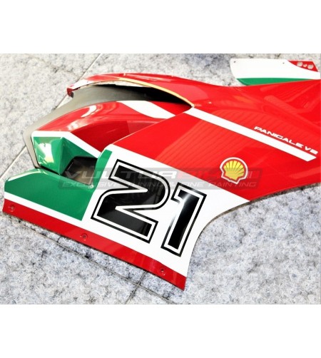 Troy Bayliss replica side fairing stickers - Ducati Panigale V2 2020 / 2022 