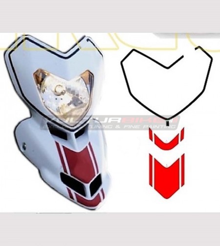 Kit de pegatinas réplica b/r - Ducati Hypermotard 1100/EVO SP 