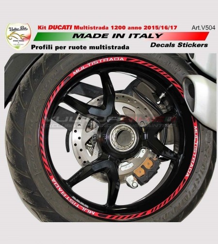 Pegatinas para ruedas multimodelo - Ducati Multistrada