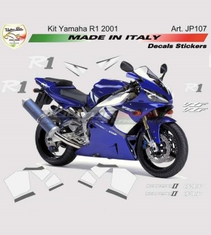 Complete stickers' kit - Yamaha R1 2001