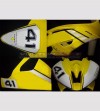 Kit complet d’autocollant de conception de course avec le nombre - Yamaha R6 