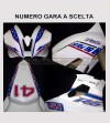 Komplette Racing Sticker Kit mit Nummer - Yamaha R6 