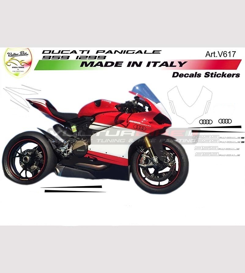 Stickers Kit for fairings Ducati 899-1199-959-1299 Panigale