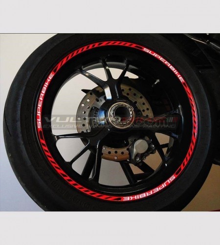 Kit custom adhesive profiles Superbike universal wheels