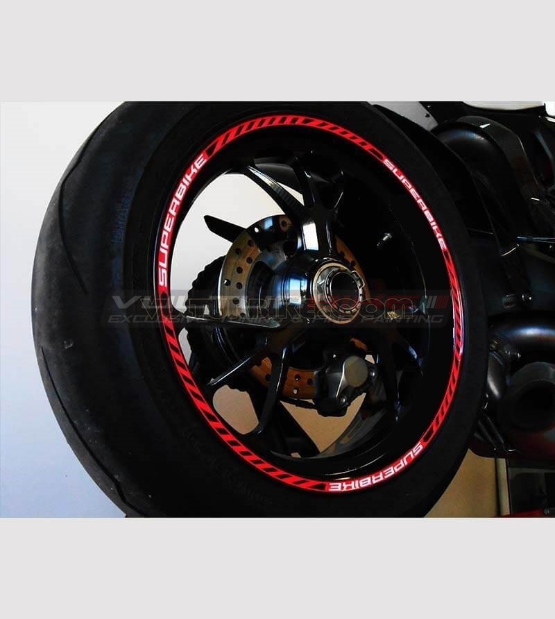Kit custom adhesive profiles Superbike universal wheels