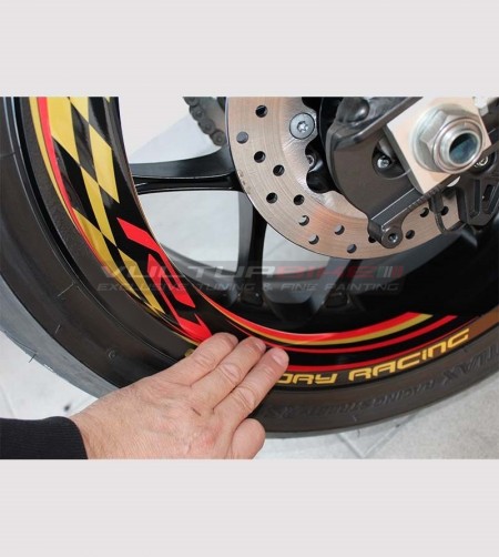 Pegatinas de ruedas de carreras de fábrica - Yamaha R1 / R6