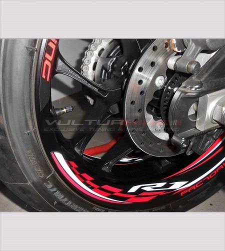 Factory Racing Wheel Stickers Kit - Yamaha R1 - R6