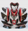 Kit adesivi design personalizzato cromato/rosso - Ducati Hypermotard 796/1100 