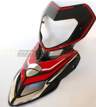 Kit adhésif chromé/rouge personnalisé - Ducati Hypermotard 796/1100