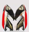 Benutzerdefinierte Chrom/rot Design Klebstoff-Kit - Ducati Hypermotard 796/1100 
