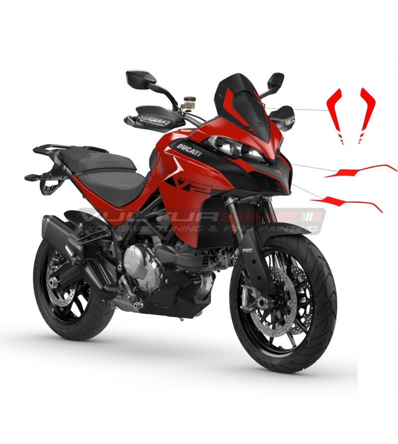 decals for plexiglass and airbox tip - Ducati Multistrada
