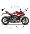 Stickers kit white custom design - Ducati Streetfighter V4 / V4S 