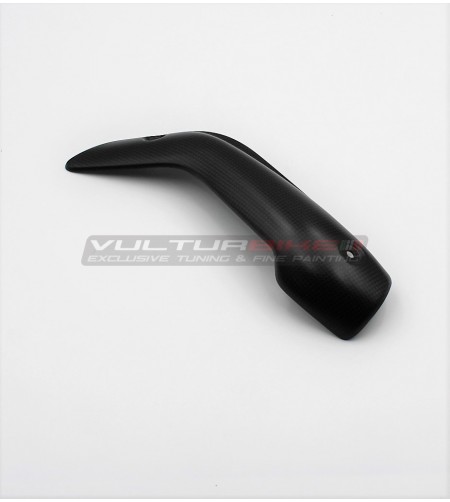 Carbon fiber heat shield for Akrapovic full exhaust manifold - Ducati Multistrada V4 