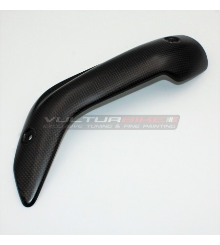 Carbon fiber heat shield for Akrapovic full exhaust manifold - Ducati Multistrada V4 
