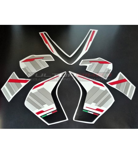 Contrast Grey Design Sticker Kit - Ducati Multistrada 1200 / 1260 