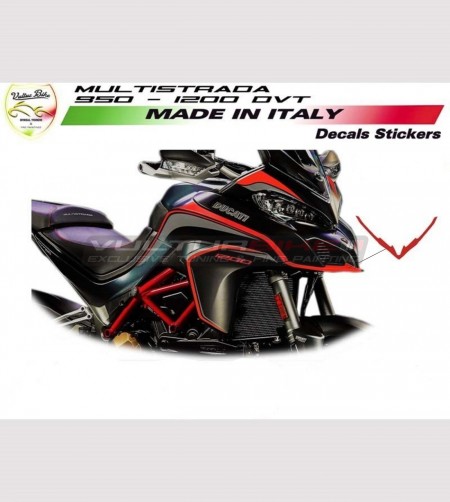 Pegatina de caja de aire personalizable - Ducati Multistrada
