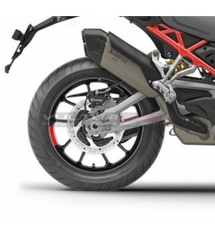 Carbon top cover for Akrapovic silencer - Ducati Multistrada V4 / Rally