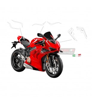 Kit adhésif design Panigale SP white - Ducati Panigale V4 / V4S / V4R