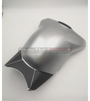 Carbon Tank cover brushed aluminum effect - Ducati Panigale V4 streetfighter v4