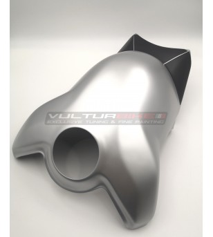 Carbon Tank cover brushed aluminum effect - Ducati Panigale V4 streetfighter v4