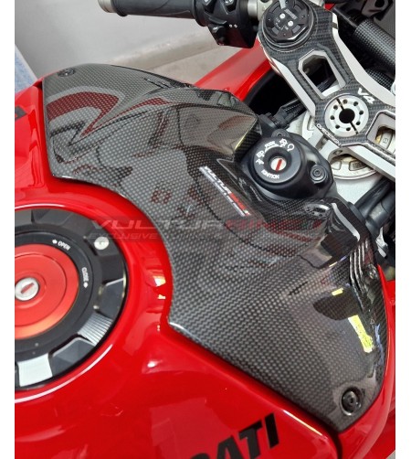 Cover batteria in carbonio design inedito - Panigale V4-S-2022 