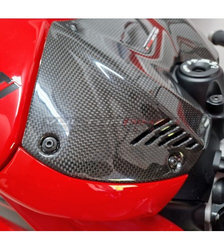 Cover batteria in carbonio design inedito - Panigale V4-S-2022 