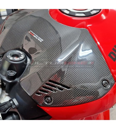 Cover batteria in carbonio design inedito - Panigale V4-S-2022 
