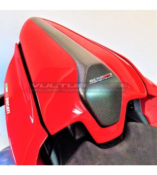 Cubierta del asiento del pasajero de fibra de carbono - Ducati Panigale / Streetfighter V4 / V2