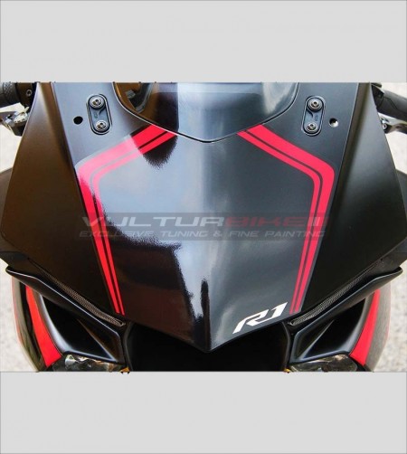 Stickers Kit Factory Racing version rouge - Yamaha R1 2015-2018 