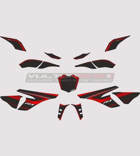 Kit de pegatinas Factory Racing versión roja - Yamaha R1 2015-2018 