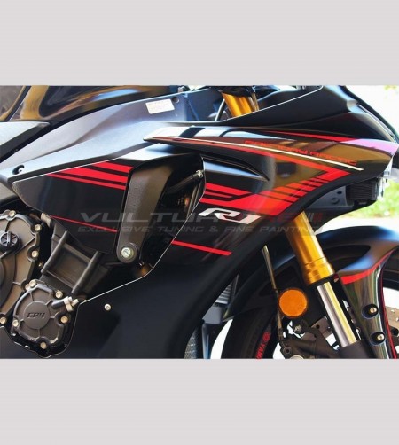Kit de pegatinas Factory Racing versión roja - Yamaha R1 2015-2018 