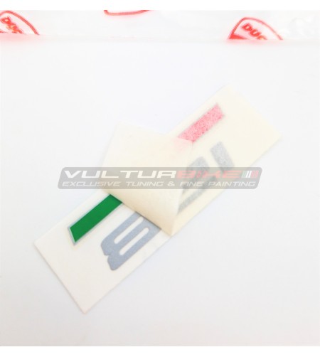 Adesivo originale Ducati Monster 821 argento con bandiera 