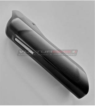 Carbon top cover for Full Akrapovic silencer - Ducati Multistrada V4 / Rally