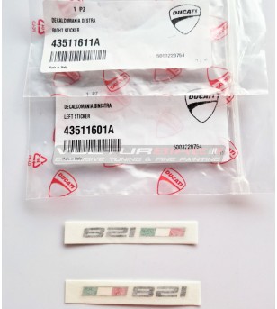 Adesivi originali colore nero per codino Ducati Monster 821