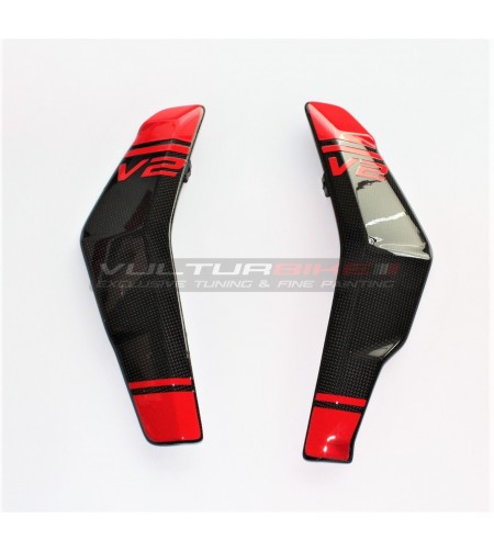 Cubiertas de radiador de carbono personalizadas - Ducati Streetfighter V2