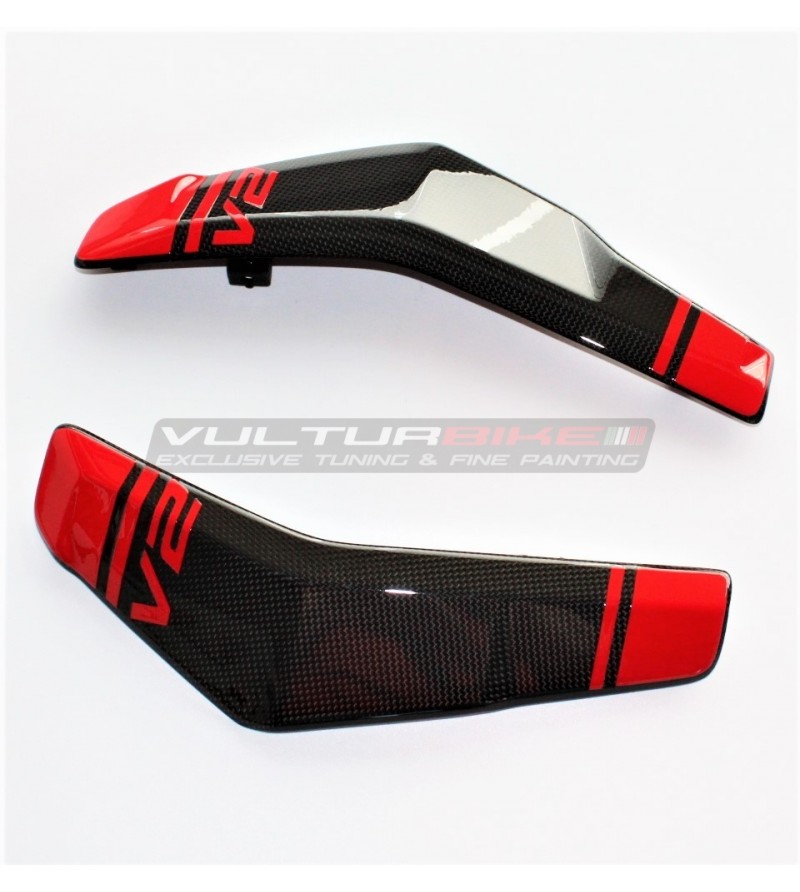 Custom carbon radiator cover - Ducati Streetfighter V2