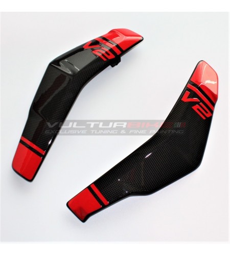 Cache-radiateurs carbone personnalisés - Ducati Streetfighter V2