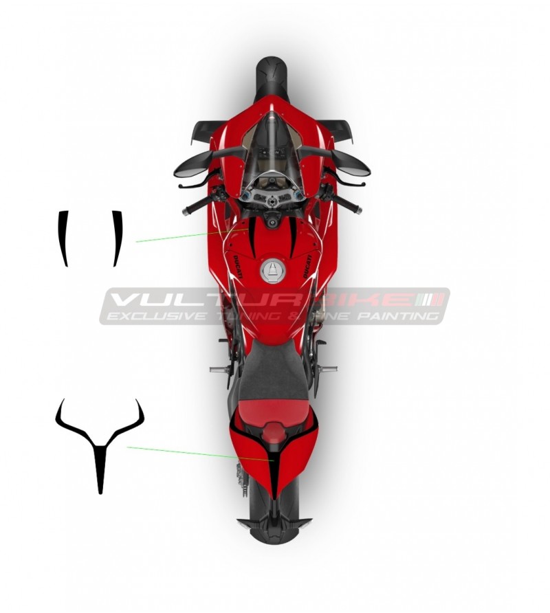 Stickers for tail and battery cover - Ducati Panigale V4 2022