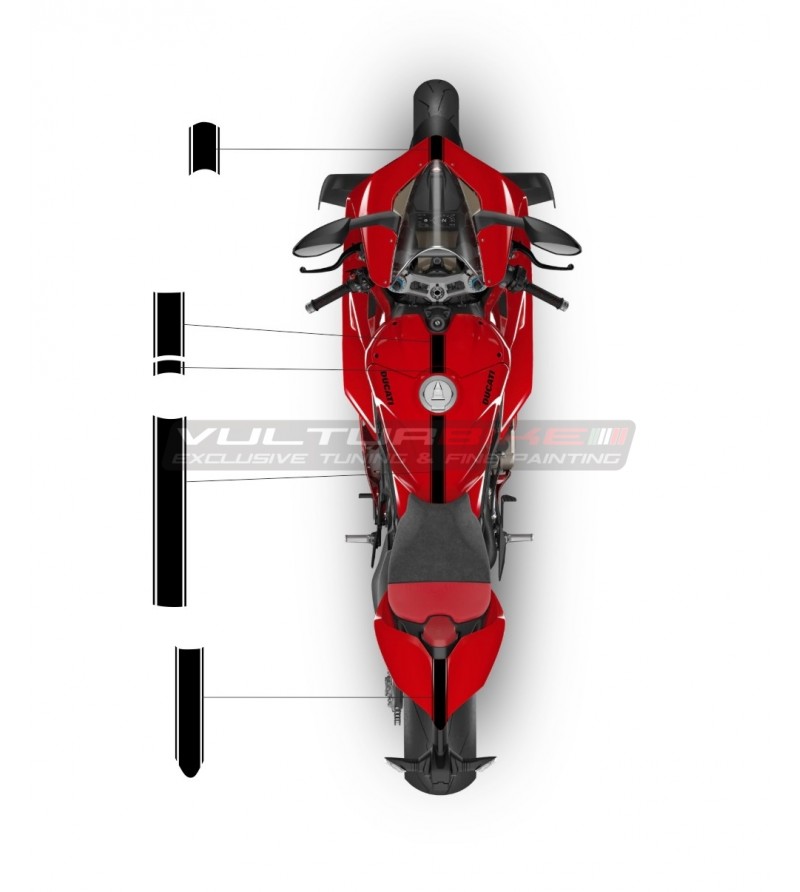 Stripe design stickers kit - Ducati Panigale V4 2022