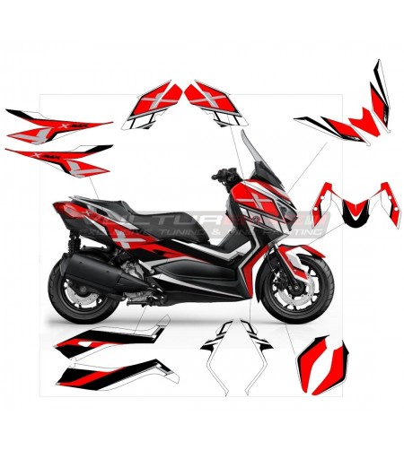 Komplettes Aufkleber-Kit Farbe Ihrer Wahl - Yamaha X-Max 2017 / 2022 