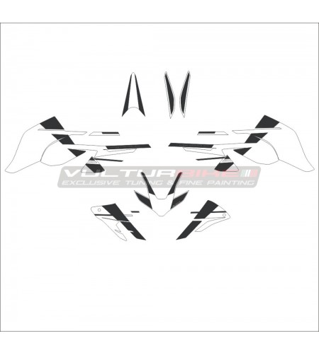 Kit d’autocollants complet design S CORSE deux couleurs - Ducati Streetfighter V4 