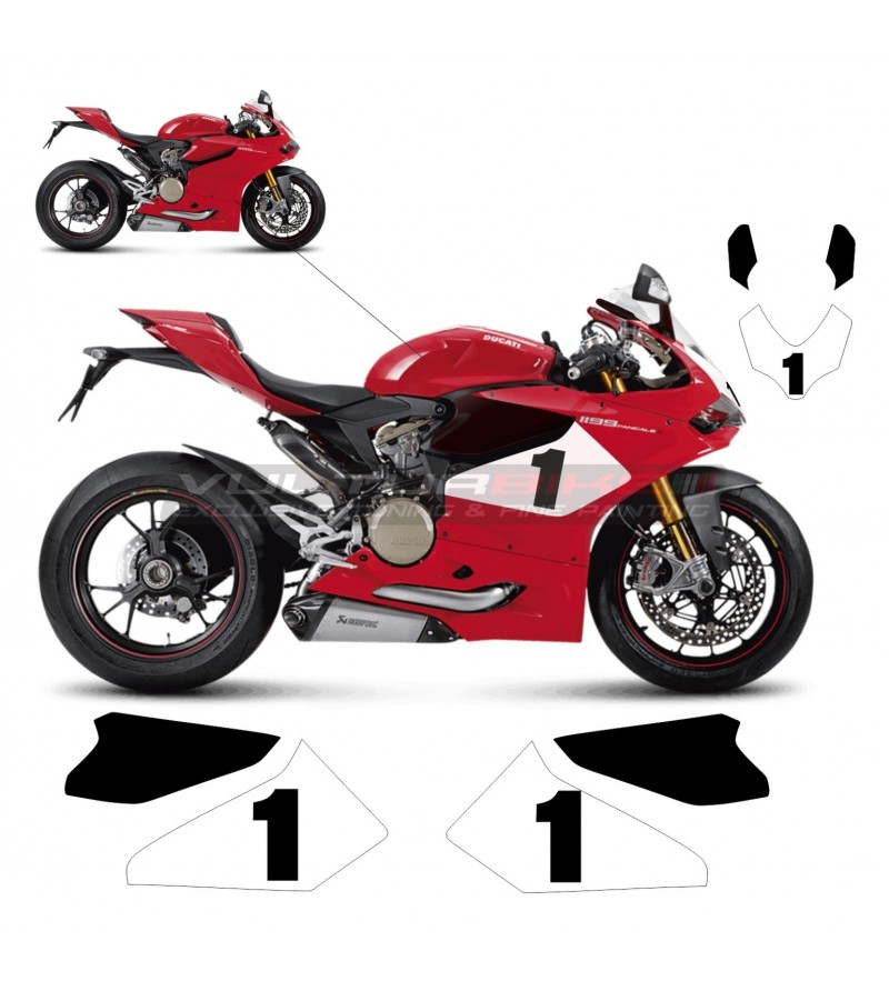 Stickers kit complete customizable number - Ducati Panigale 899 / 1199
