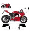 Kit adesivi completo numero personalizzabile - Ducati Panigale 899 / 1199 