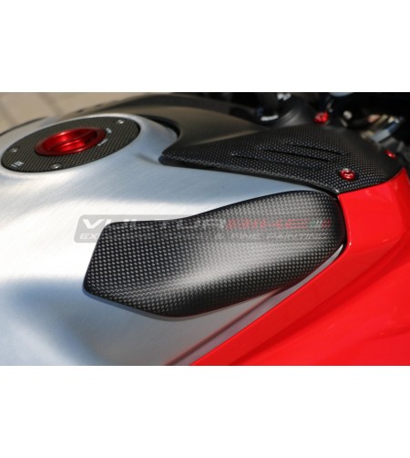 Protecteurs de réservoir de carburant carbone / Kevlar - Ducati Panigale V4 de 2018 